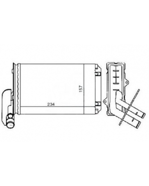 RENAULT 19 1994-2000 KALORİFER RADYATÖRÜ