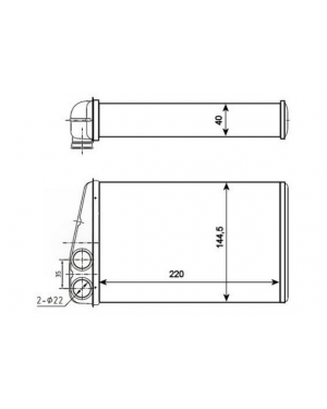 RENAULT MEGANE II 2002-2008 BENZİNLİ KALORİFER RADYATÖRÜ