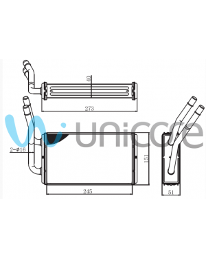 FORD FOCUS 1998-2004 KALORİFER RADYATÖRÜ