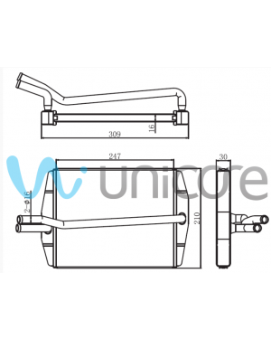 FORD FIESTA 1995-2002 KALORİFER RADYATÖRÜ
