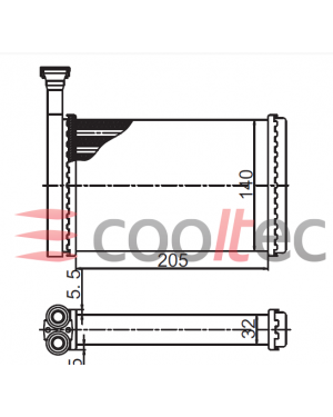 FORD MONDEO 1993-1996 KALORİFER RADYATÖRÜ