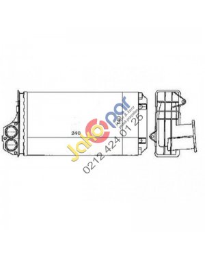 PEUGEOT 206 KALORİFER RADYATÖRÜ