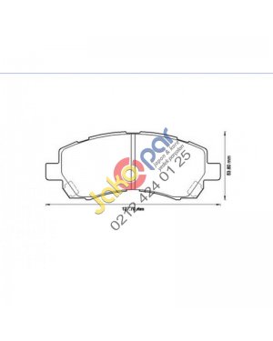 Subaru Legacy 1.8 2.0 Ön Fren Balatası 1994-1999