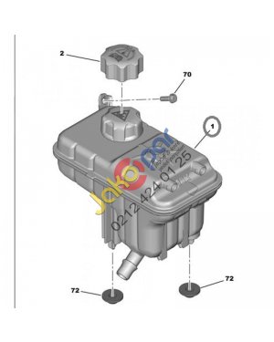 PEUGEOT 407 RADYATÖR YEDEK SU DEPOSU