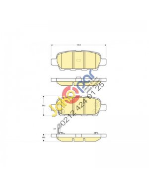 Nissan Qashqai Arka Fren Balatası 2007-2011