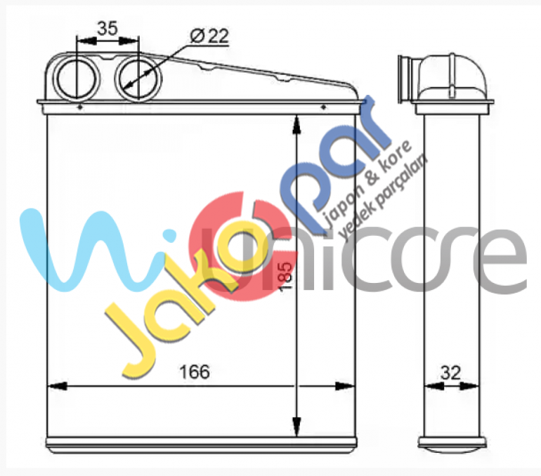 MERCEDES A180 2004-2012 KALORİFER RADYATÖRÜ