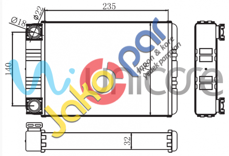 MERCEDES BENZ C SERİ KALORİFER RADYATÖRÜ