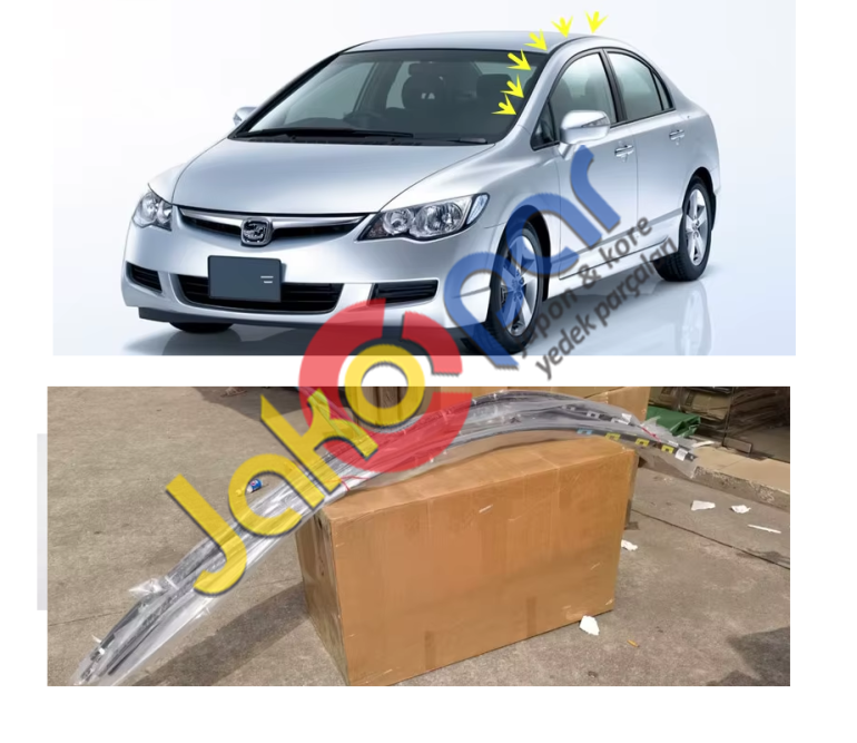 Honda Civic Fd6 Tavan Çıtası Bantı 2006-2011 FABRİKASYON SIFIR