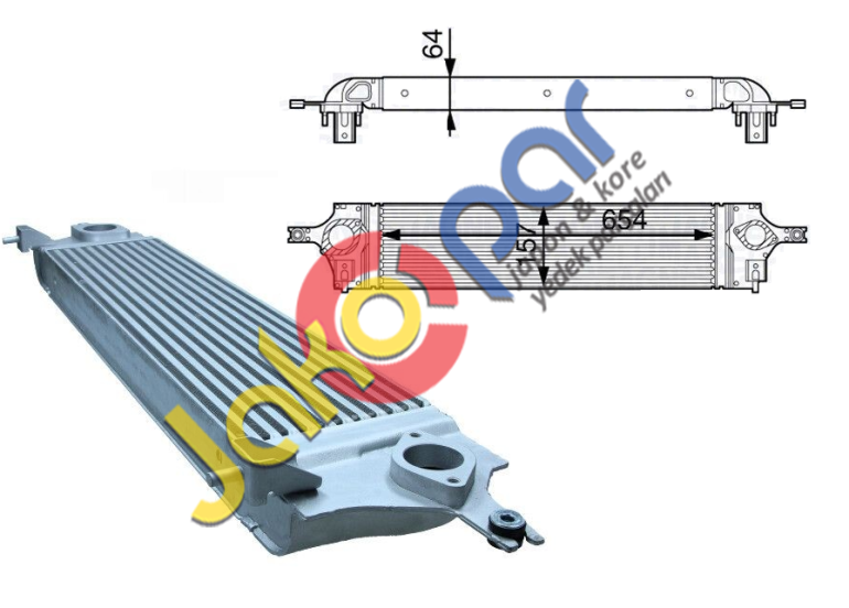 Turbo İntercooler Radyatörü Nissan Qashqai 2007-2013 SIFIR 2.0 Dci