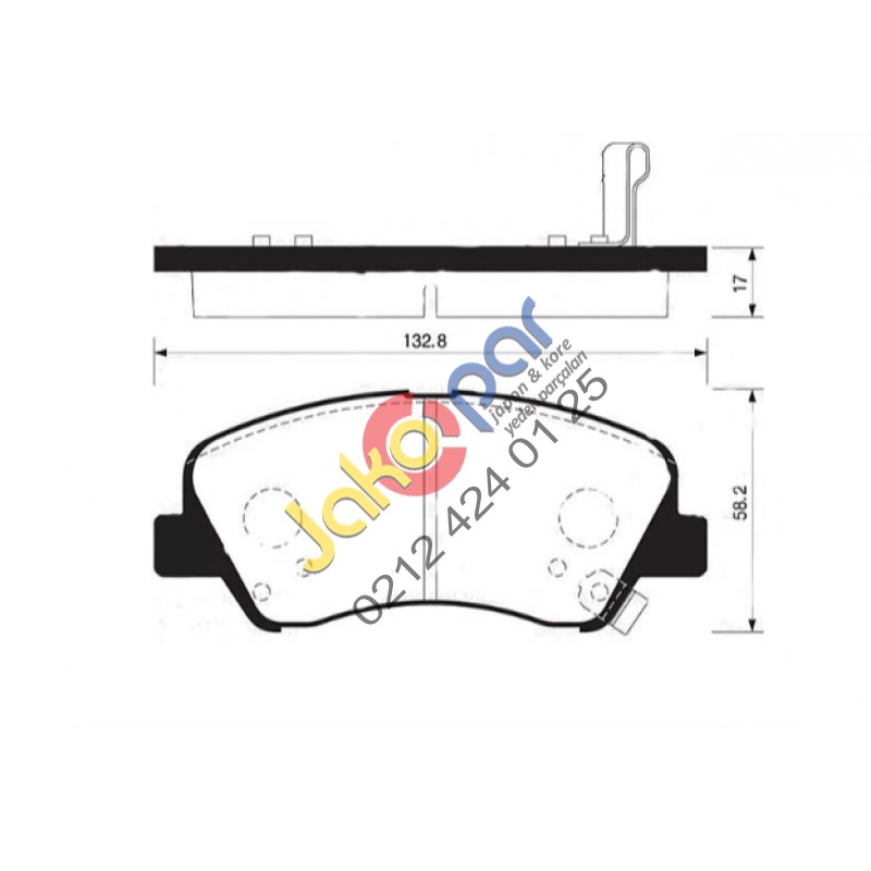 Kia Rio Ön Fren Balatası 2009-2013