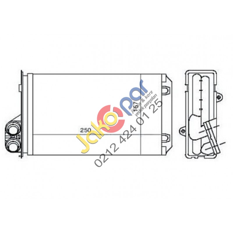 PEUGEOT 406 KALORİFER RADYATÖRÜ