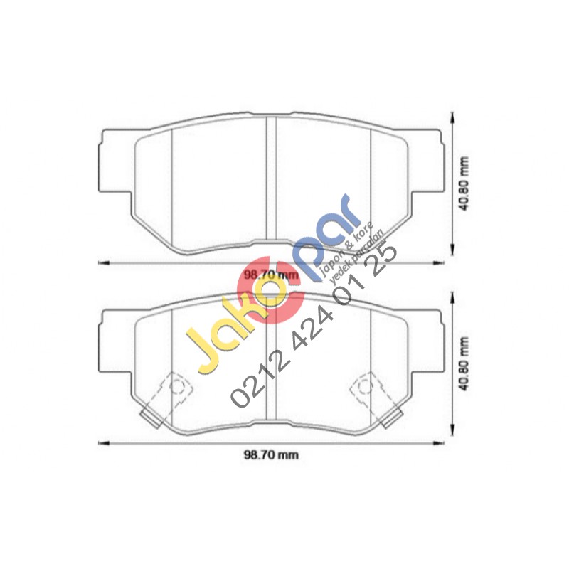 Hyundai Sonata Arka Fren Balatası 2002-2005