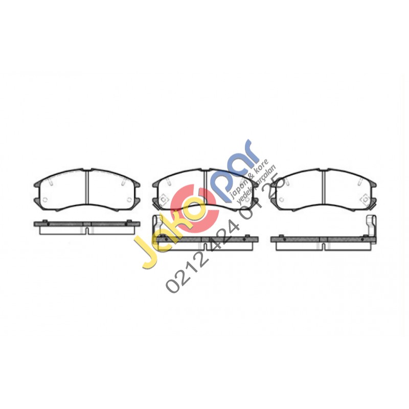 Mazda 626 Ön Fren Balatası 1988-1991