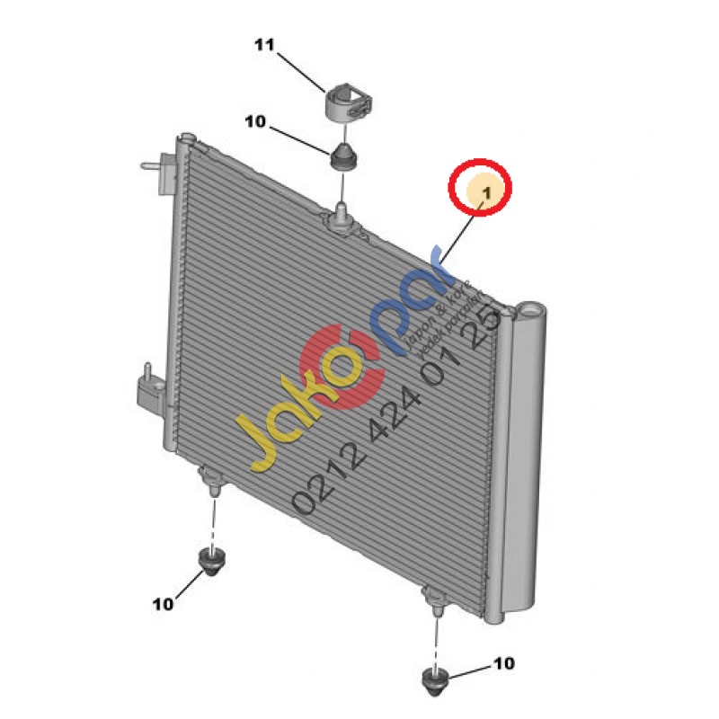 PEUGEOT 208 KLİMA RADYATÖRÜ