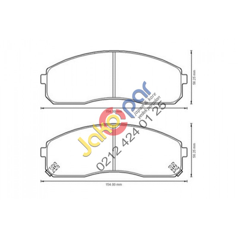 Kia Bongo K2900 Ön Fren Balatası 2010-2014