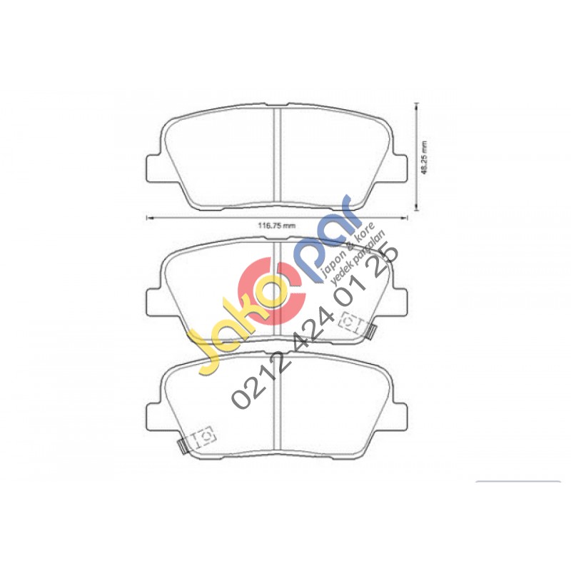 Hyundai Santafe Arka Fren Balatası 2011-2012