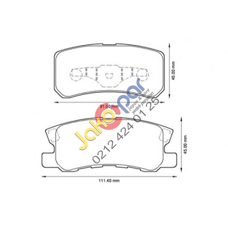 Mıtsubıshı Asx Arka Fren Balatası 2011-2013