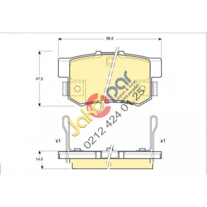 Hyundai Getz Arka Fren Balata 2002-2010