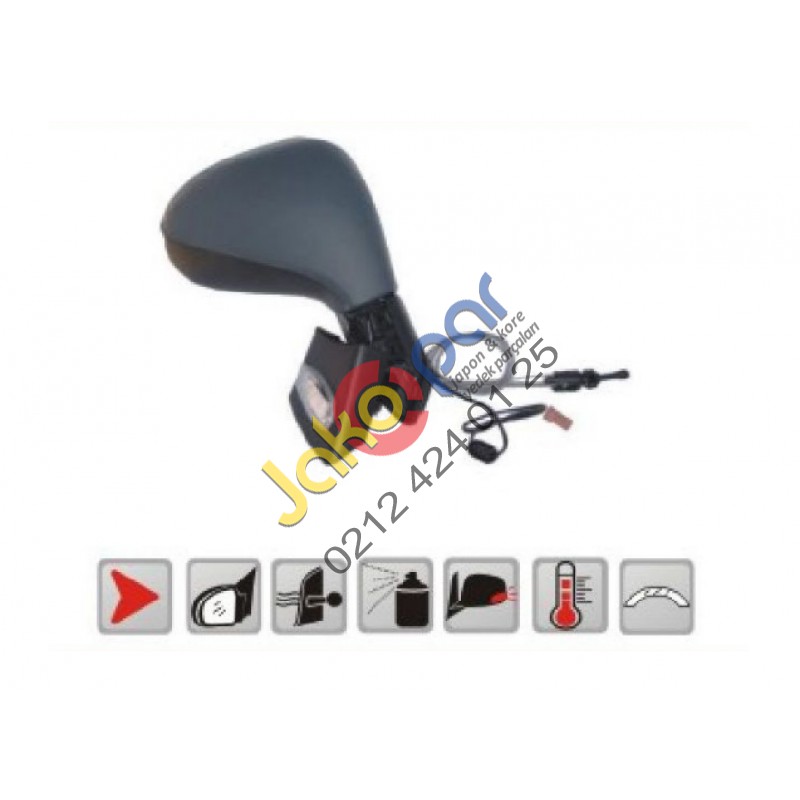 Peugeot 207 Sol Ayna Manuel Sinyalli Sensörlü 2006-2013