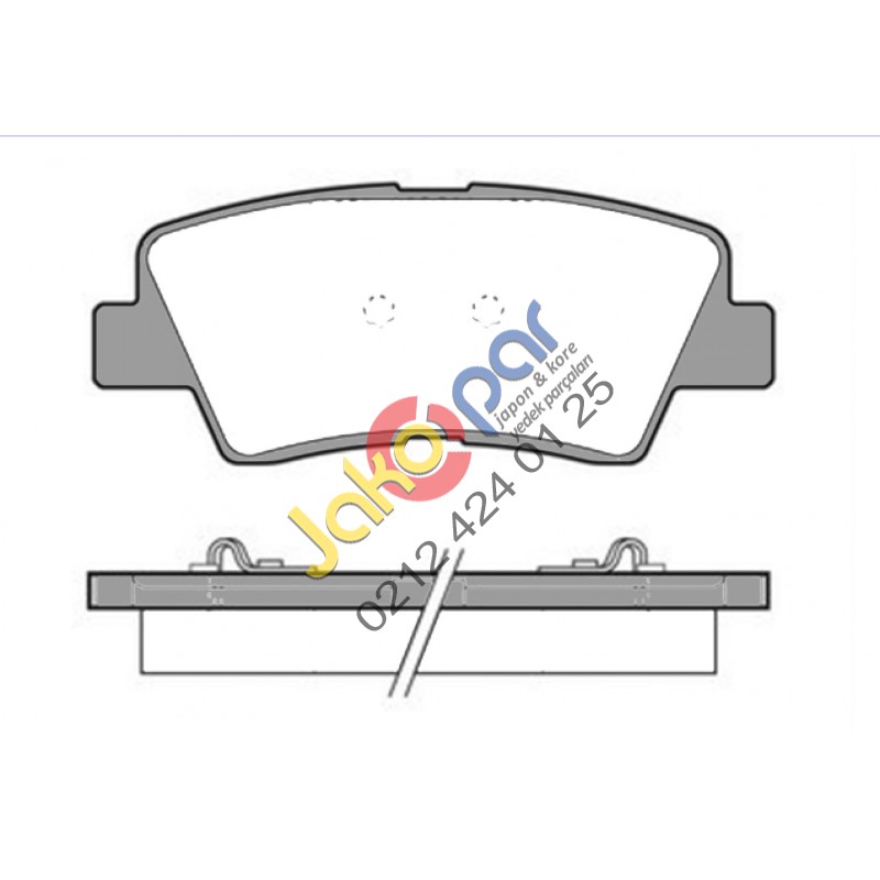 Hyundai İ30 Arka  Fren Balatası Full Sekmanlı 2012-